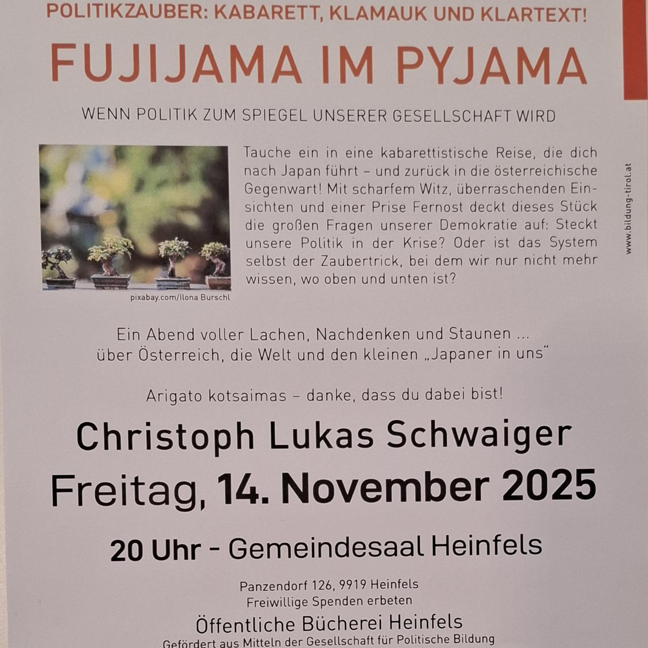 Fujijama im Pyjama